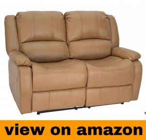 Charles 58” Double RV Zero Wall-Hugger Recliner and Sofa Loveseat by RecPro